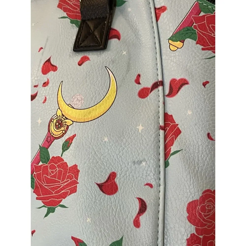 Loungefly Sailor Moon Rare Purse Crossbody & Satchel Gadgets & Roses Print READ